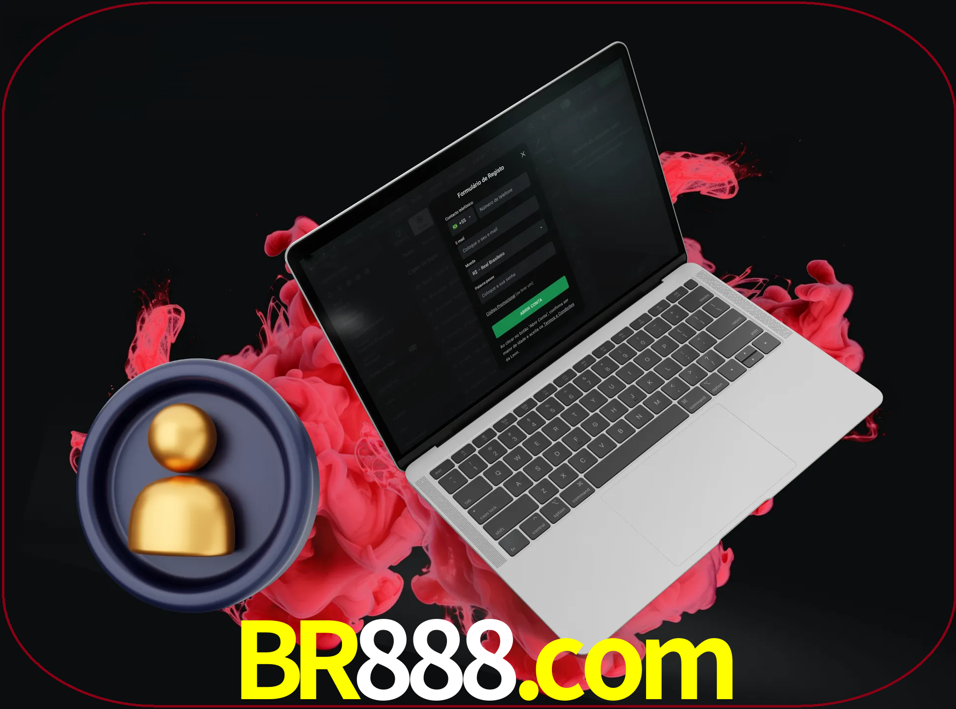 No cabeçalho do site br888, clique no botão que o levará a um formulário especial onde terá de introduzir as suas informações actuais.