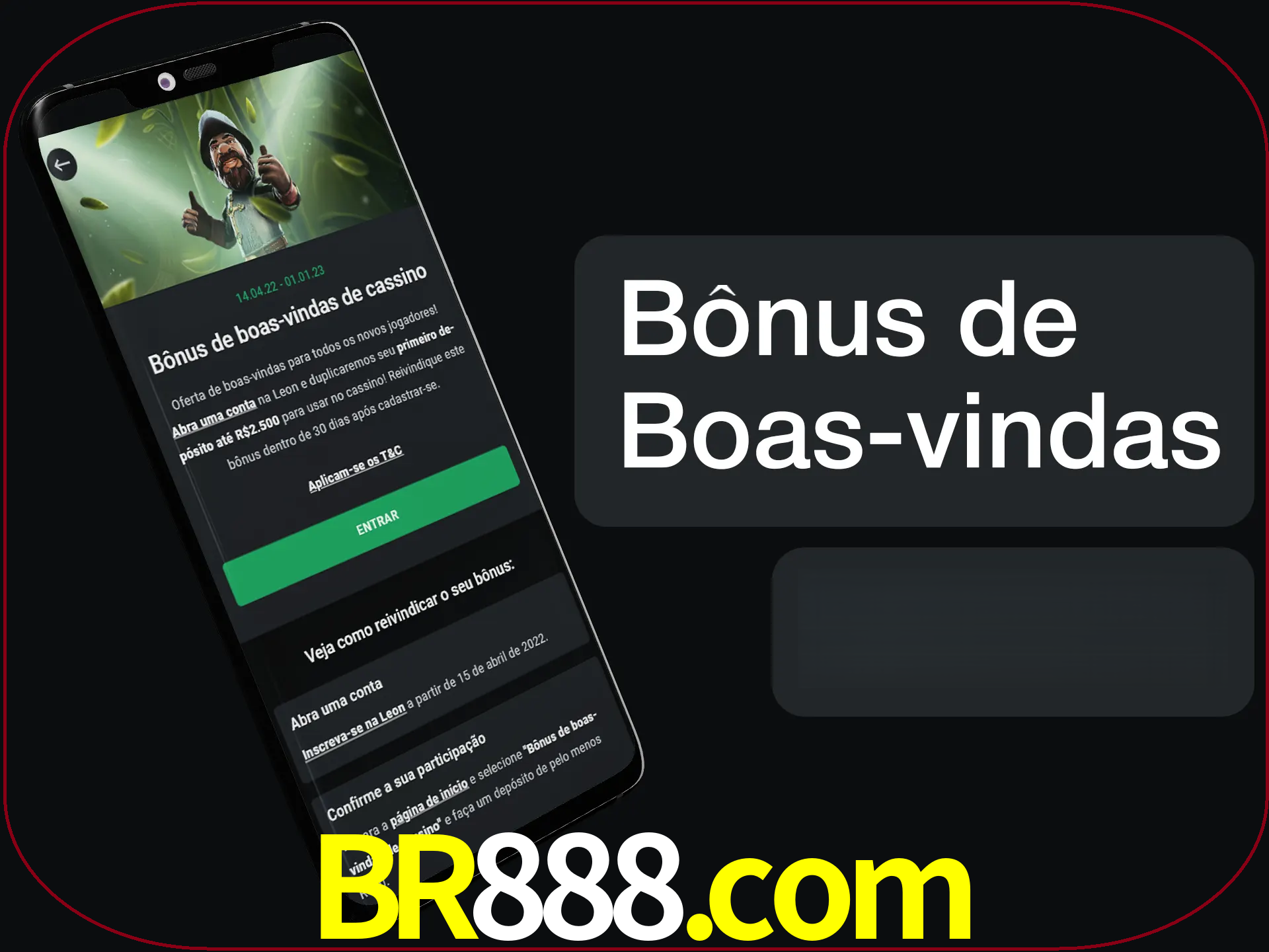 Não se esqueça de usar o bônus de boas-vindas.